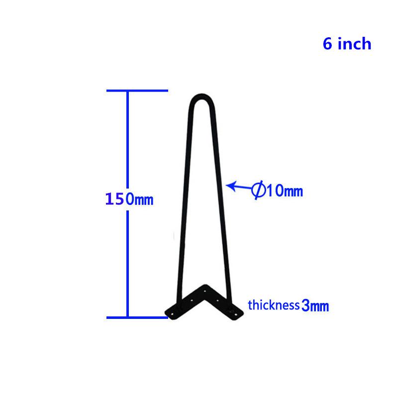 4ks 4/6/8 palcové Železné Kovové Stolové Nohy Domácí Doplňky Jednoduché stolové nohy moderní nábytek drátěné nohy