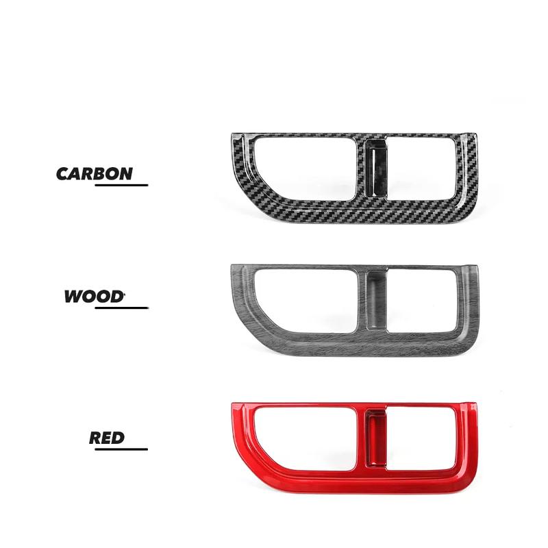 For Kia Sportage NQ5 2026 Carbon Fiber Style Headlight Adjustment Button Cover Automotive Interior Decoration Accessories LHD