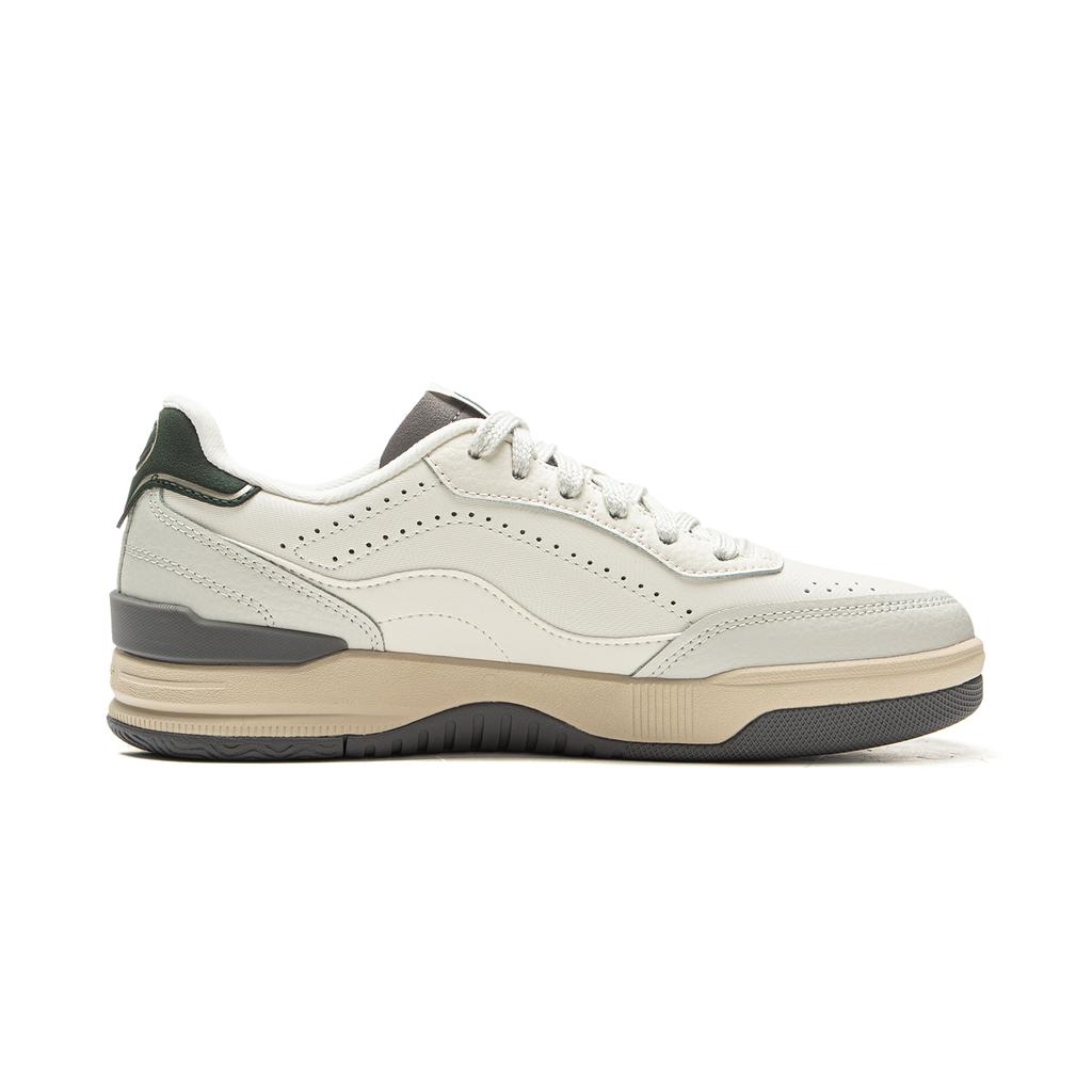 Li Ning Moon Glaze Slip Resistant, Abrasion Resistant, Breathable Low Top Skateboard Shoes Women's White Gray AGCV334-1