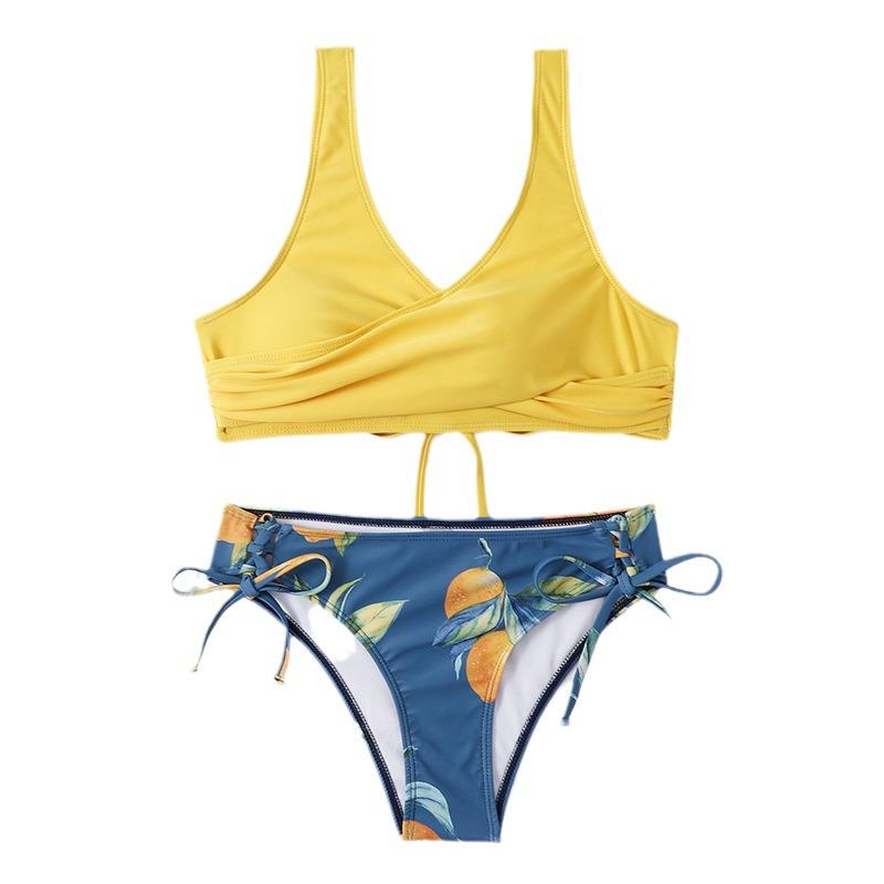 2024 New European & American Backless Split Bikini Swimwear for Women