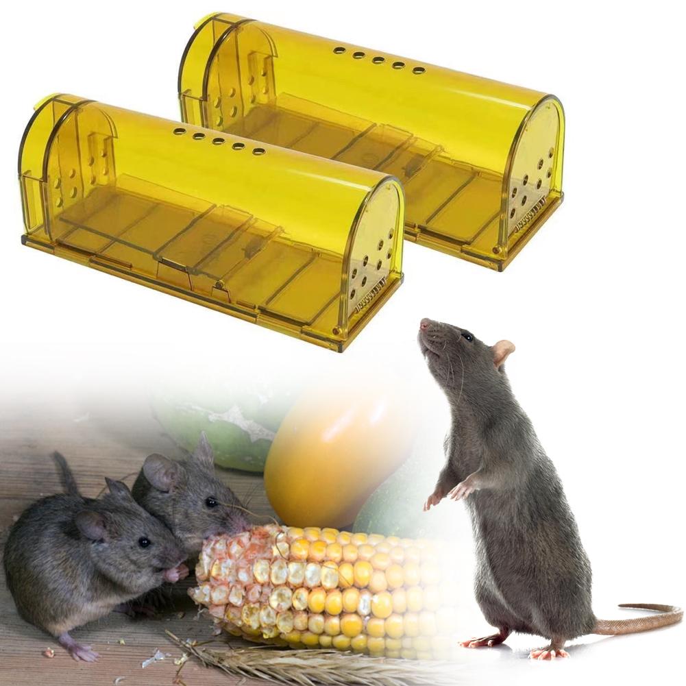 1PCS Plastic Mousetrap Bedroom Kitchen Warehouse Mousetrap With Handle Easily Catch Rats High Sensitive Pedal Trap