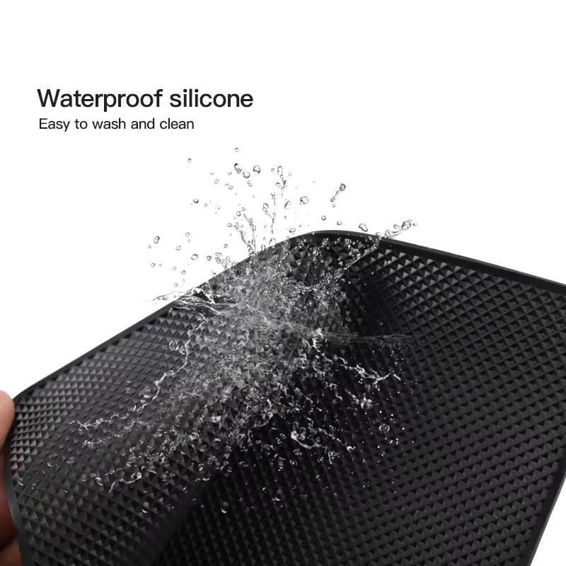 Protiskluzová lepivá PVC podložka na palubní desku, protiskluzová podložka do auta pro Peugeot 3008 5008 208 308 508 2008 408X 108, uzávěr ventilku pneumatiky