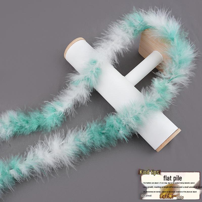 Colorful Turkey Feather Strips for DIY Crafts and Christmas Decorations