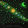 Glow-in-the-Dark Solar System Wall Stickers: 9 Planets, Moon, and Meteors for Kids’ Room Décor