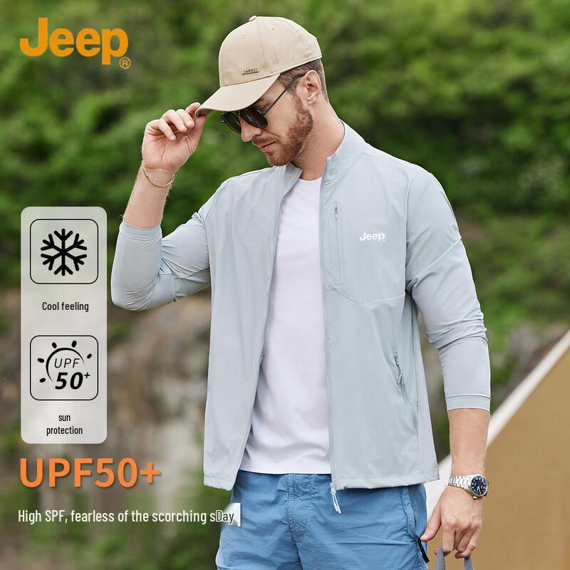 JEEP Men s Quick-Dry Sun Protection Jacket L