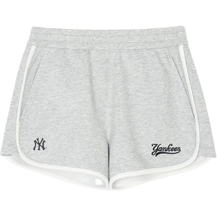 

New MLB New York Yankees Casual Shorts Women s Heather Gray 3FSPV0443-50MGS M