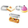 7/8/9.4/13 CM Stainless Steel Oval Tart Mold Ring Tartlet Cake Mousse Molds Cake Tart Ring Mold Round Cake Baking Tools