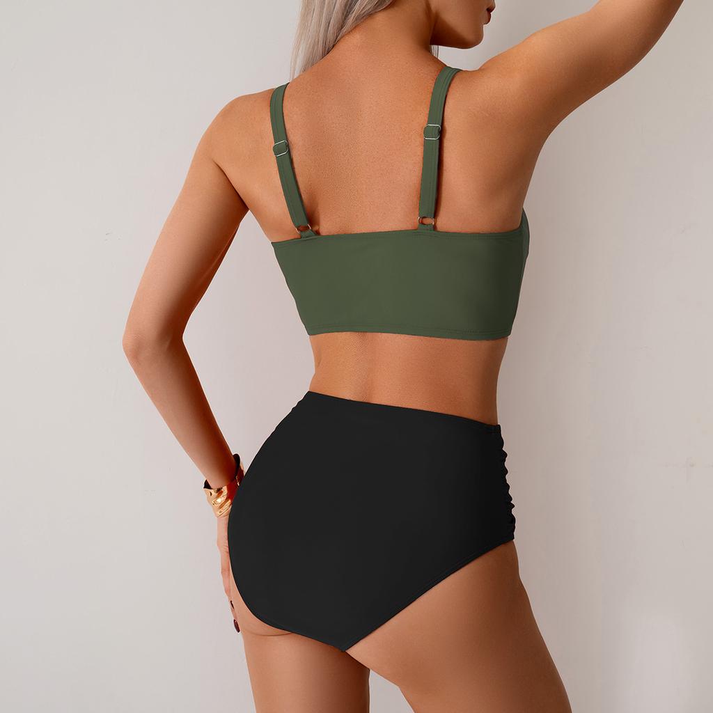 New Bikini Swimwear Western Style, Sexy, High Waisted Two Piece Swimsuit 0858 KTY