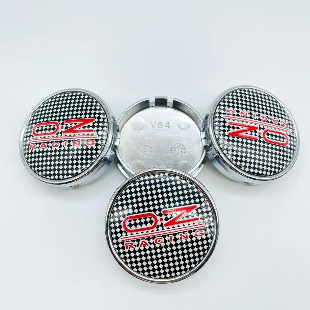 4pcs Car Wheel Center Hub Caps 64mm For OZ Racing Alloy Auto Wheel Rim Center Hub Cap 56mm OZ Badge sticker Styling accessories
