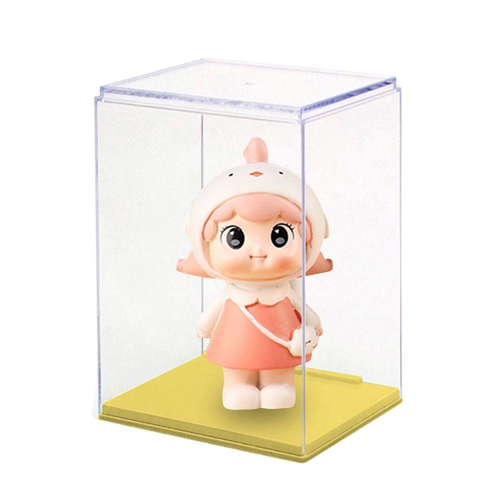 Ručně vyráběné figurky Displej Průhledný stojan Praktický výstavní box Make-up