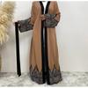 New Arrival Fashion Lace Embroider Robe Cardigan Dress Embroidered Ethnic Style Dress