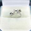 6.2mm DIY Inlay Round Pointed Bottom Hua Zi Diamond Ring Setting