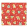 Washin Tenugui Towel, Mameshiba's Errand, Red, Made in Japan, Gentle Gauze Feel, Fluffy Pile, 100% Cotton