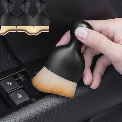 1/3 pièces Brossettes Courbes de Détail pour Voiture Nettoyage Sortie de Climatisation Brosse Manuelle Outils de Nettoyage Intérieur Auto Accessoires de Nettoyage