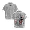 HUNTER×HUNTER Anime T-shirt Killua Zoldyck Tshirt For Men's Clothing Retro Washed Oversized T Shirt Short Sleeve Cotton Tees Top