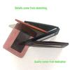 Leather Coin and Card Holder: Slim PU Wallet for Business Cards, IDs, and Photos