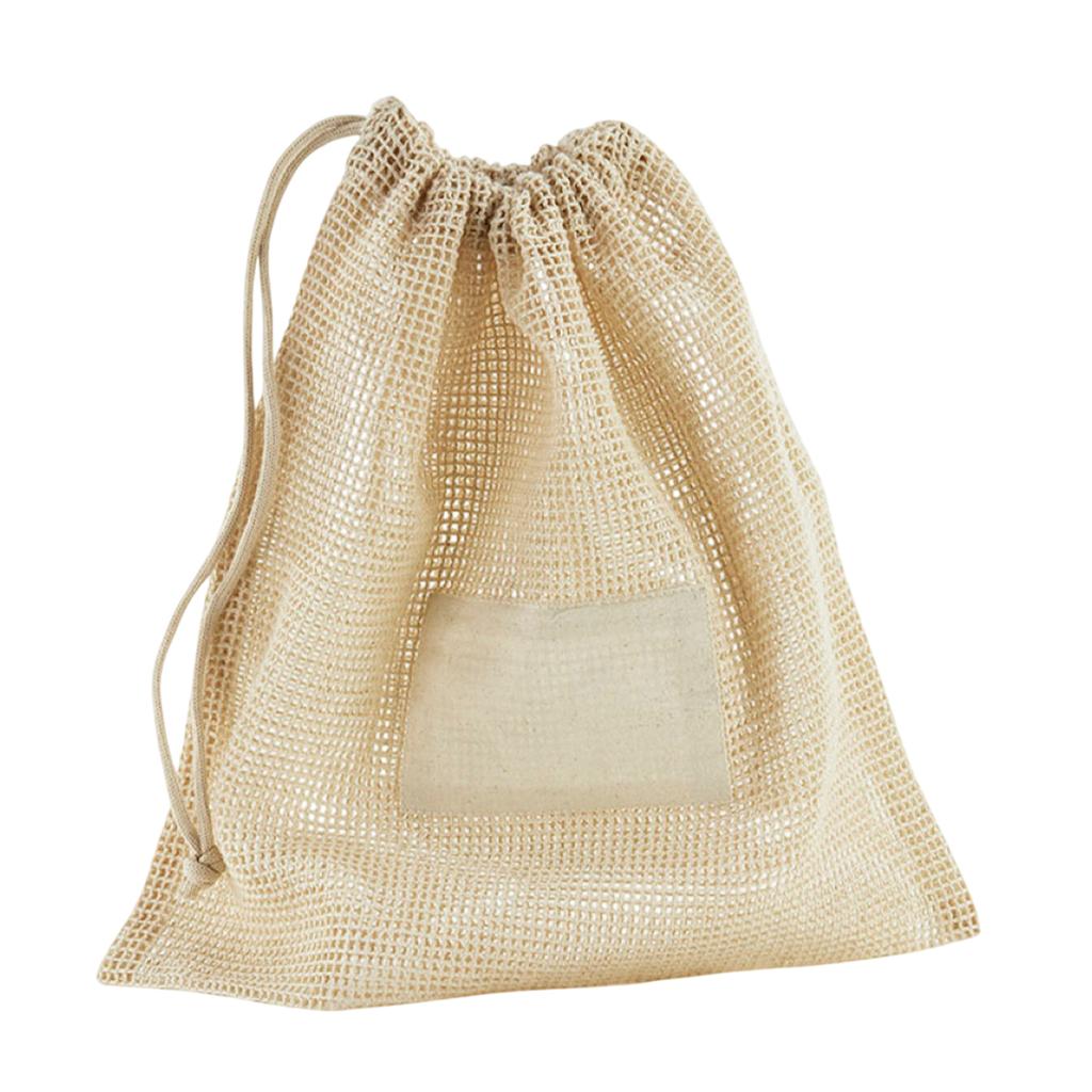 Westford Mill Organic Cotton Mesh Drawstring Bag