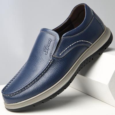 Fashion Men's Shoes Leather Casual Shoes Luxury Outdoor Male Loafers Business Formal Shoes Soft Sole Driving Shoe Handmade Slip On Flats