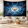 Arazzo da Parete Manchester City, Tessuto Morbido da Appendere, Sfondo Decorativo per Camera da Letto, Arte da Parete per la Casa