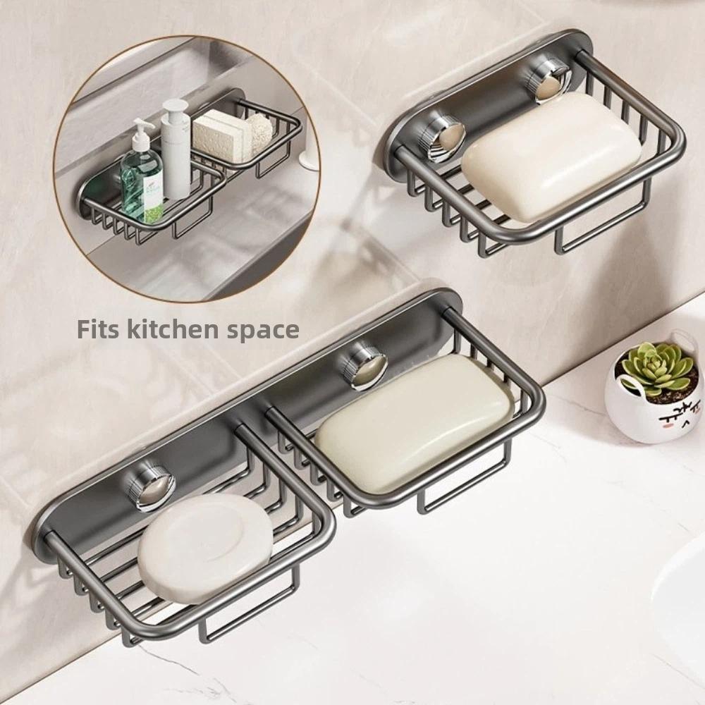 Detachable Soap Storage Rack Rustproof Self-Draining Soap Dish Drainage Soap Holder Kitchen
