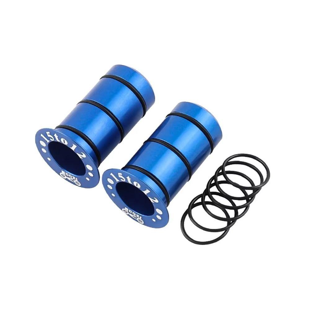2Pcs 15mm To 12mm Thru Axle Side Cover Adapter Aluminum Zinc Zinc Alloy Front Thru Axle Adapter  Road Bike