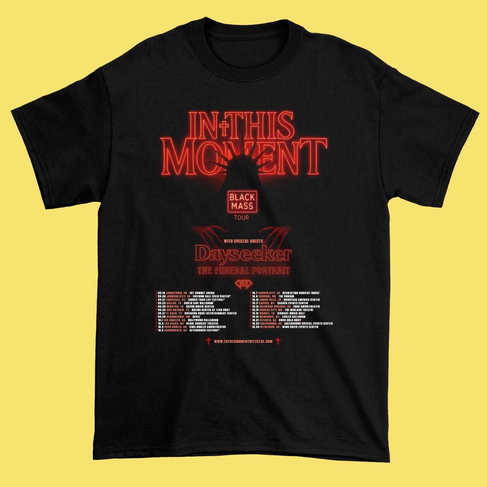 In This Moment announce 2025 Black Mass tour T-shirt All size S-5XL TA266 Unisex T-Shirt L
