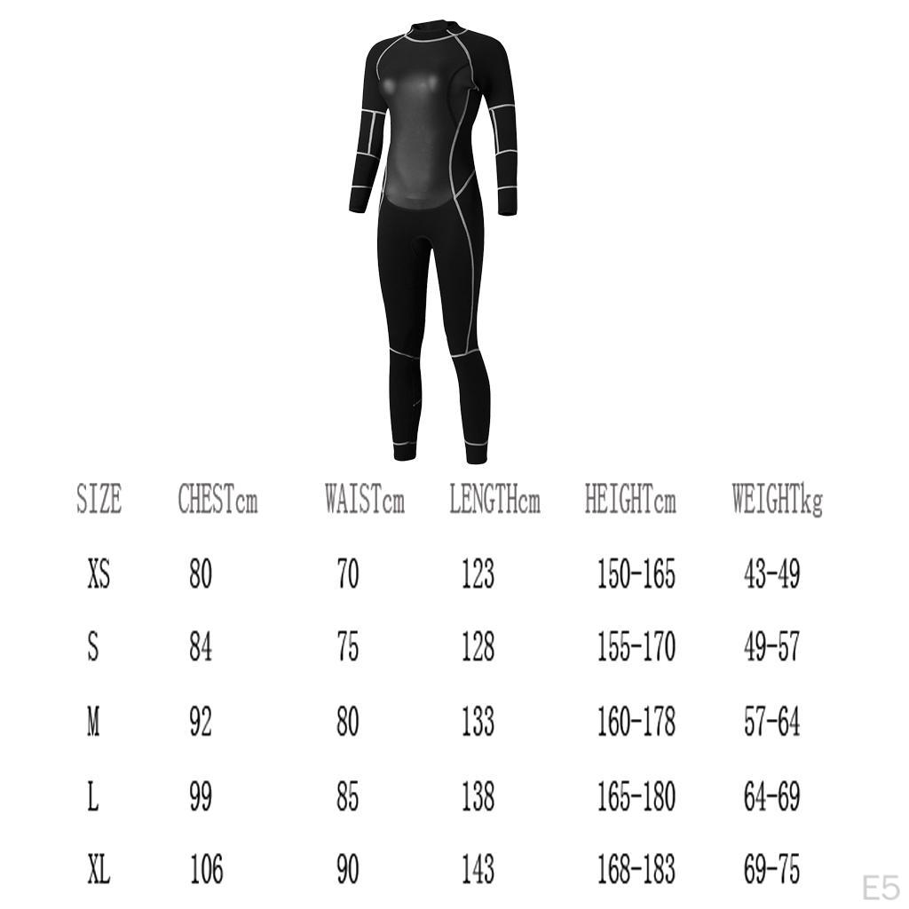 Stretch Neoprene Full Wetsuit for Dive Swim Surf Snorkeling