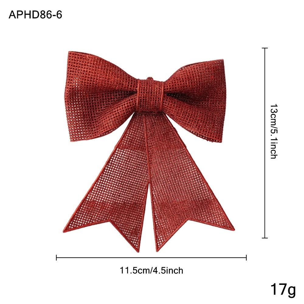 Plastic Christmas Bow Ornament Bow Shaped Holiday Bow Decoration Window Display
