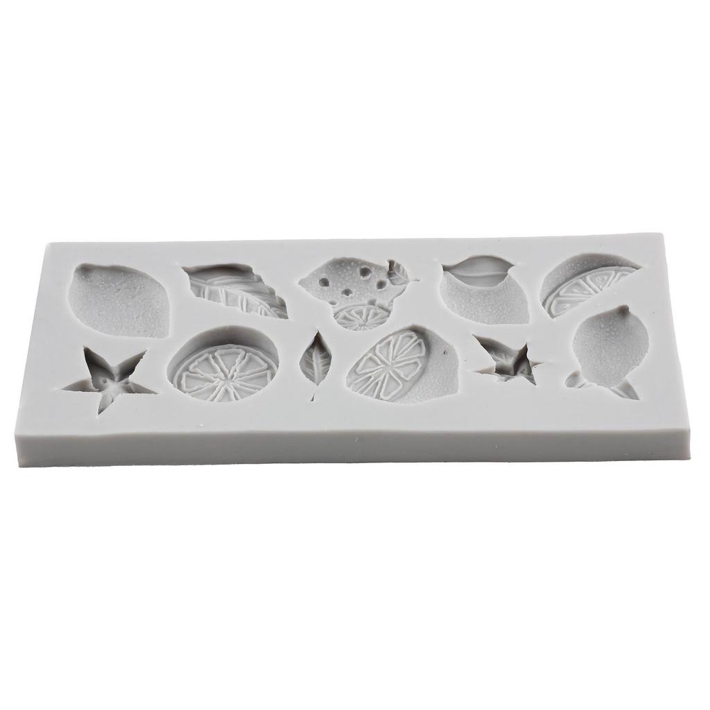 Lemon Silicone Mold Fruit Flower Lemon Slices Orange Fondant Molds Cake Decorating Tools Cupcake Topper Candy Resin Clay Chocolate Gumpaste Mold
