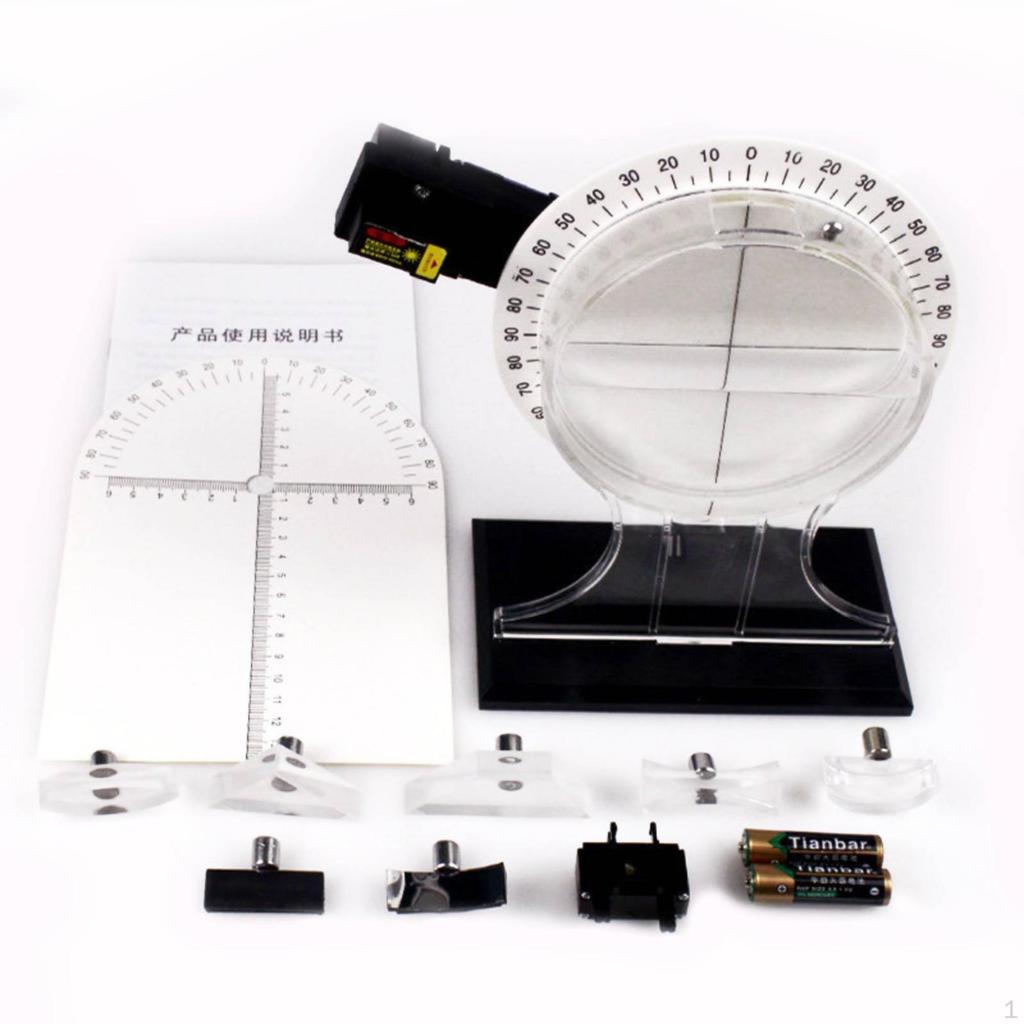 Physics Optics Experiment Kit Transparent Complete
