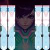 Japanese Anime Lolita Thigh High Stockings Women Girls Sweet Kawaii Cartoon Rabbit for Cat Geometry Striped Print Cosplay Over