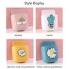 Cartoon Wall Mounted Organizer Storage Box Remote Control Mounted Mobile Phone Plug Holder Stand Wall Charging Multifunctio