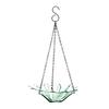 Hanging Metal Bird Feeder with Detachable Flower Bowl Weather-proof Outdoor Garden Patio Yard Bird Bath Watering Feeding Bowl