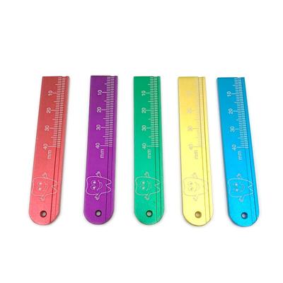 1Pc Colorful Aluminium Dental Endo Rulers Span Measure Scale Endodontic Finger Rulers Dentist Tools Materials