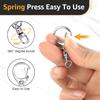 30pcs Lobster Clasp Keychain Clip Swivel Clasps Lanyard Snap Hook DIY Crafts Key Chain Lobster Claw Clasp Jewelry Clasps Lobster Claw Clasps