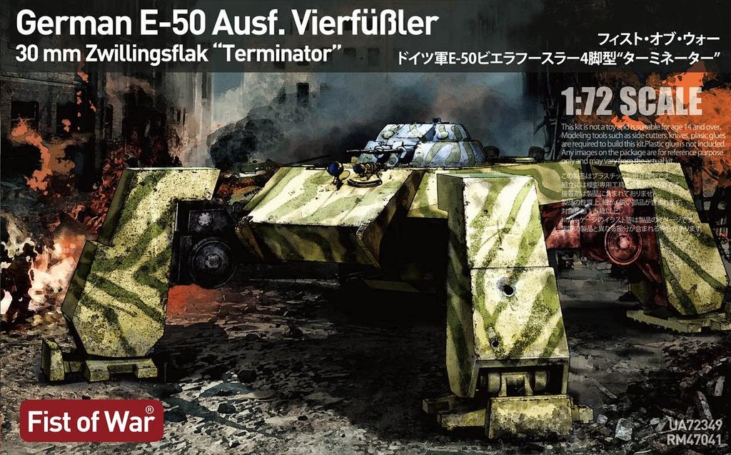 Rocket Models 1/72 Fist of War Serie Deutscher E-50 Biela-Füssler Vierbeiniger Terminator Plastikmodellbausatz 47041
