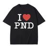 I Love Partynextdoor T Shirt Unisexs Hip Hop Vintage Short Sleeve Tshirts Unisex Women Casual Pure Cotton Tshirt Fans Gift