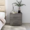 Vidaxl Comodino Hamar, Grigio Chiaro, 40X35X44,5 Cm, Legno di Pino