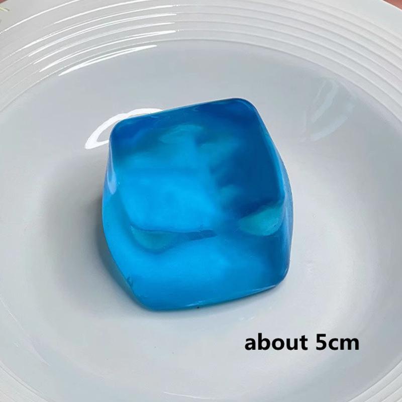Squishy Ice cube Slow Rebound Squeeze Toys Stress Relief Sensory Fidget Toys for Adults Anti Anxiety Squishy Toys Maltose Cube