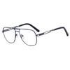 Anti Blue Light Myopia Pilot Glasses Men Metal Frame Blue Light Blocking Oval Prescription Eyewear Minus Diopter