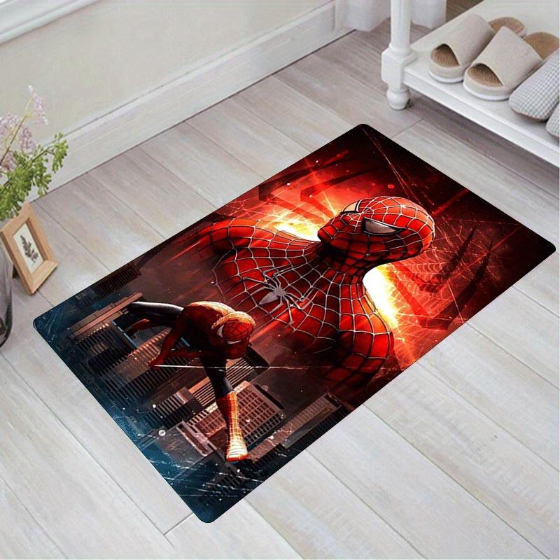 1pc Spider-Man Pattern Area Rug Soft Flannel Floor Mat for Living Room,Office,Bedroom and Carpet,Sofa Coffee Table Floor Mat