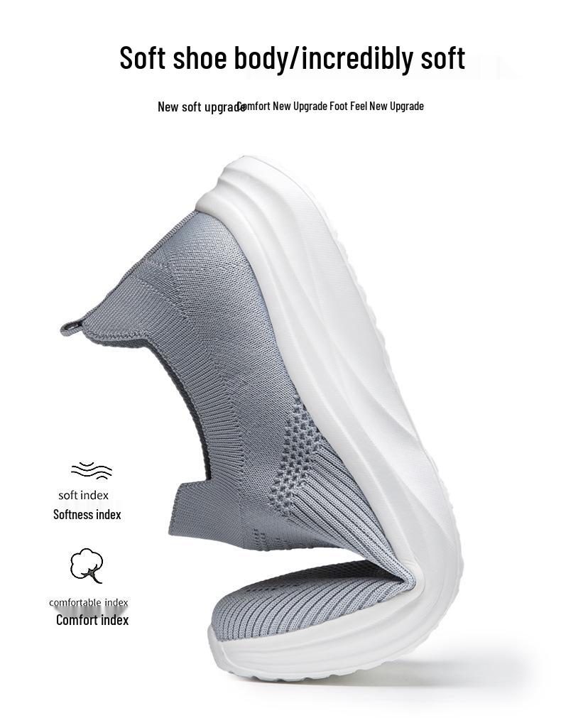 Men's Korean Style Breathable Mesh Slip-On Casual Sports Shoes