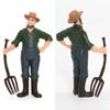 Realistic Farming Figurine Set Farmer Models Farm Wife Shepherd Worker Miniature Sand Table Dolls Home Decorations