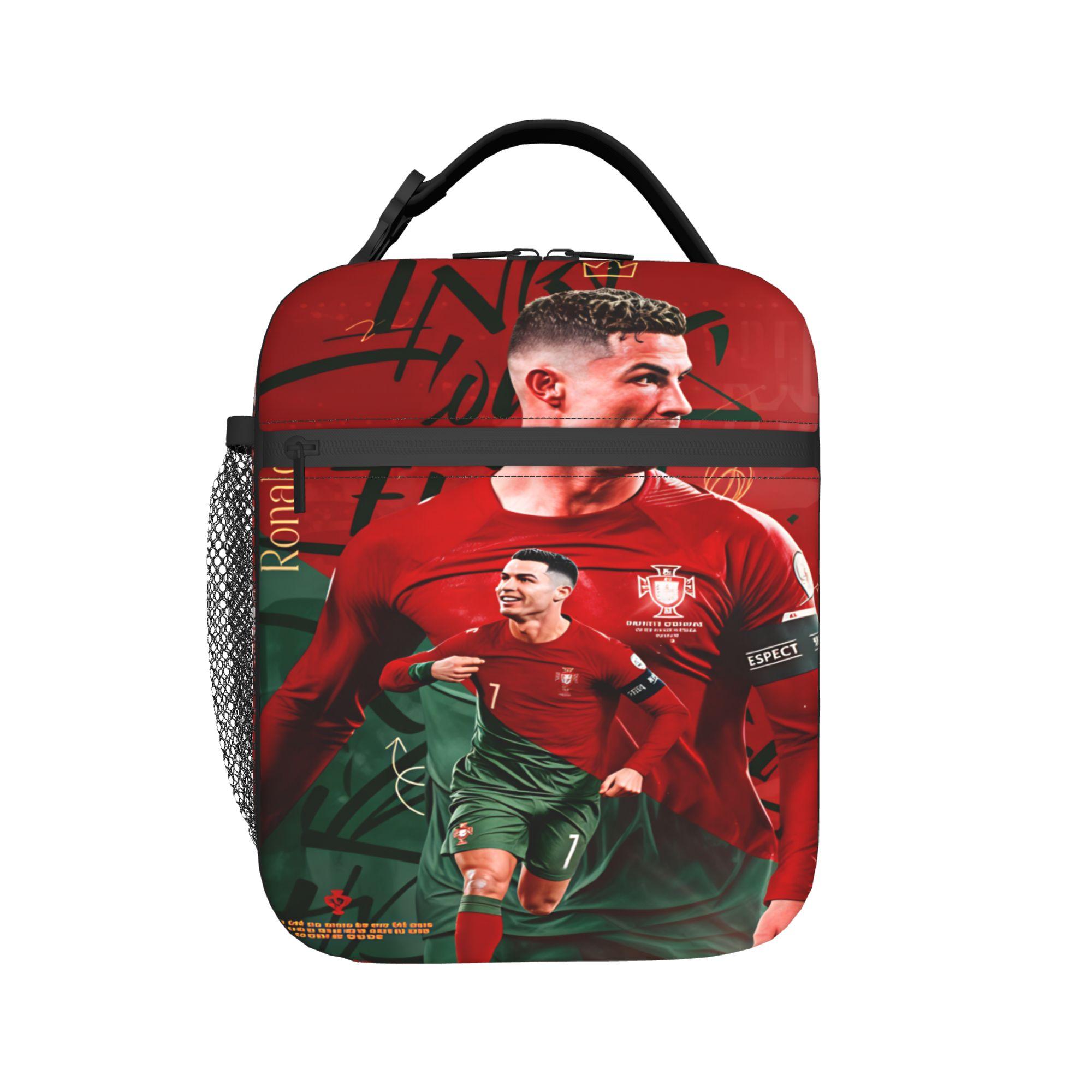 R-Ronaldos 2026 Lunchtas Leuke Lunchtrommel Voor Meisjes School Draagbare Rits Koeltas Oxford Grafische Tote Voedselzakken as picture