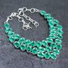 Indicolite Tourmaline Ethnic 925 Sterling Silver Jewelry Necklace 18" h3s55