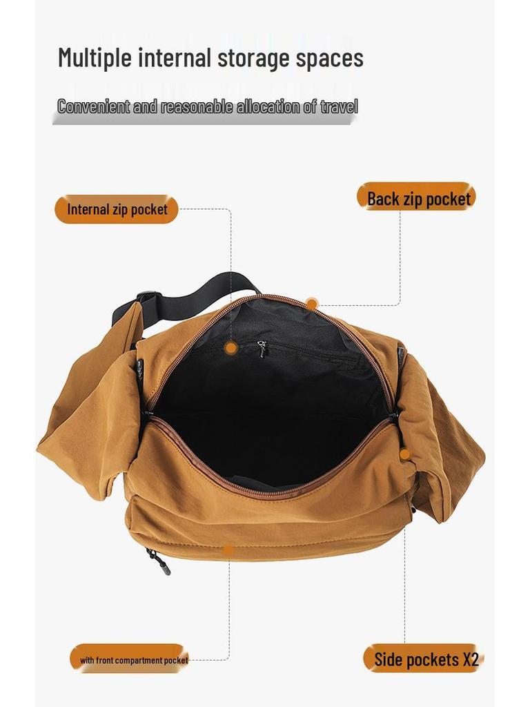 Borsa a Tracolla da Donna Stile Coreano - Grande Capacità, Versatile, Leggera, Tracolla Larga, Ideale per Pendolari e Studenti