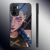 Arcane Jinx Phone Case Tempered Glass for Xiaomi 11T 10 12 10T 11i Redmi Note 11 9T 9A 9 8 10 11S Lite Pro Poco F3 Cover