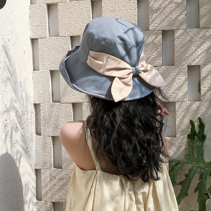 Hat Female Spring and Summer Cotton Fisherman Hat Outdoor Travel Breathable Sunscreen Sun Hat Fashio