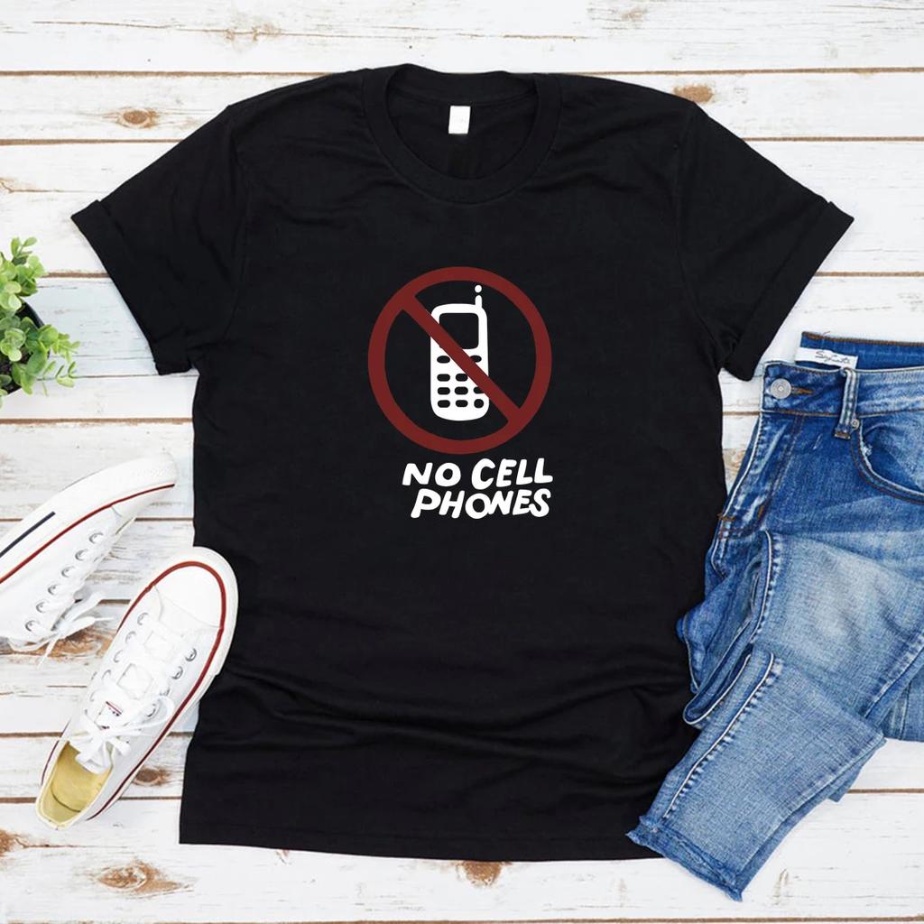 No Cell Phones Gilmore Girls Party T-shirt Gilmore Girls Shirt Funny Graphic Tees Short Sleeve Women Tshirts Casual Tops Female