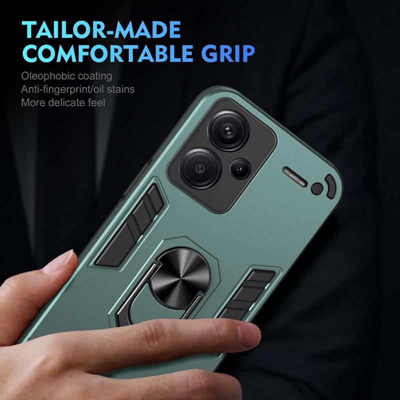 For Xiaomi Redmi Note 13 Pro Plus 5G Case Shockproof Armor Case For Redmi Note 13 Pro+ Car Magnetic Holder Ring Protect Cover